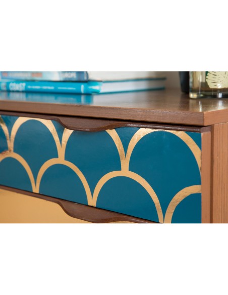 Rollo adhesivo d c fix azul petroleo ancho 45 cm largo 15 mt