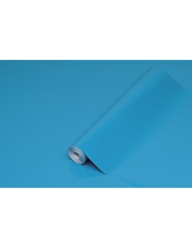 Rollo adhesivo d c fix cian ancho 45 cm largo 15 mt