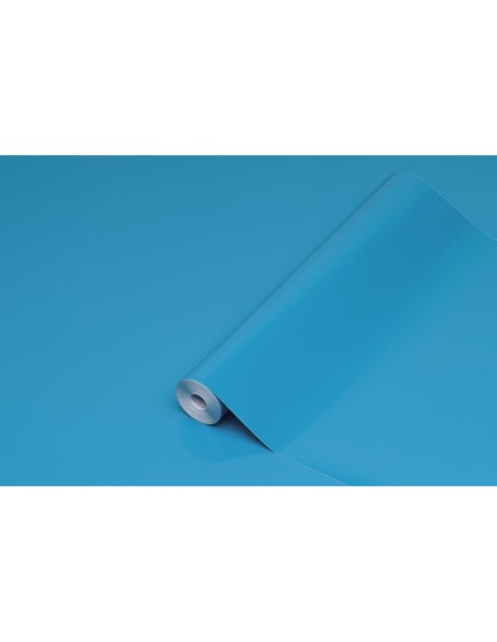 Rollo adhesivo d c fix cian ancho 45 cm largo 15 mt