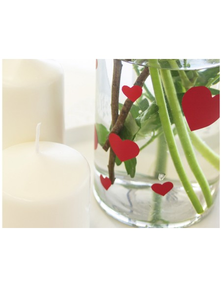 Rollo adhesivo d c fix rojo senales mate ancho 45 cm largo 15 mt