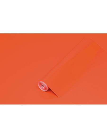 Rollo adhesivo d c fix naranja ancho 45 cm largo 15 mt