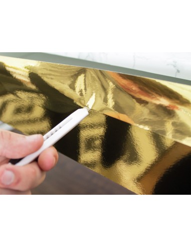 Rollo adhesivo d c fix oro brillo ancho 45 cm largo 15 mt