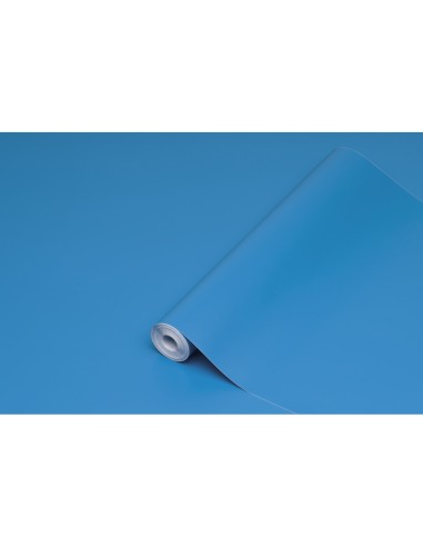 Rollo adhesivo d c fix azul aire ancho 45 cm largo 15 mt
