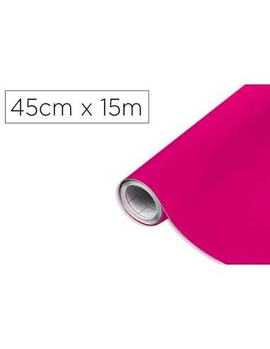 Rollo adhesivo d c fix magenta ancho 45 cm largo 15 mt