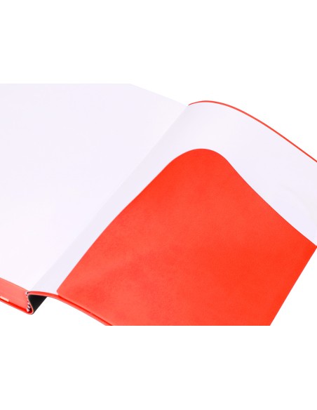 Agenda encuadernada liderpapel sifnos a5 2025 dia pagina color rojo papel 70 gr