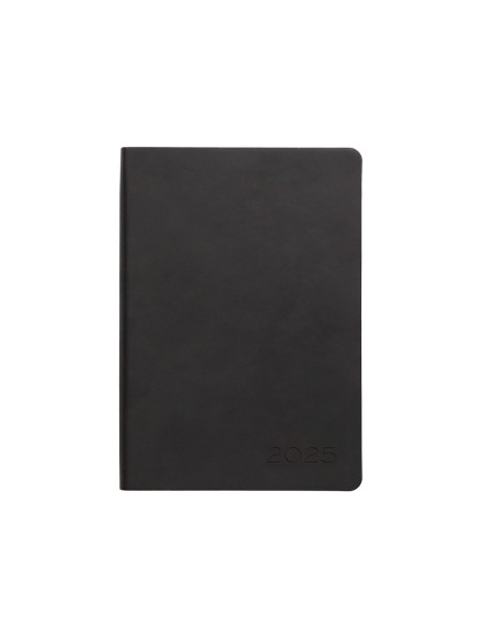 Agenda encuadernada liderpapel sifnos a5 2025 dia pagina color rojo papel 70 gr