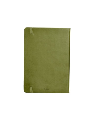 Agenda encuadernada liderpapel mykonos a5 2025 dia pagina color verde papel 70 gr