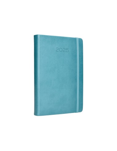 Agenda encuadernada liderpapel mykonos a5 2025 dia pagina light color azul papel 70 gr