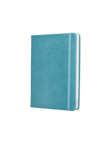 Agenda encuadernada liderpapel mykonos a5 2025 dia pagina light color azul papel 70 gr