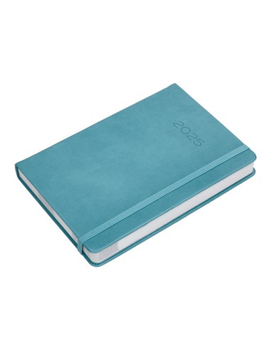 Agenda encuadernada liderpapel mykonos a5 2025 dia pagina light color azul papel 70 gr