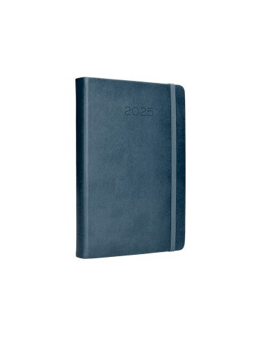 Agenda encuadernada liderpapel mykonos a5 2025 dia pagina color azul papel 70 gr