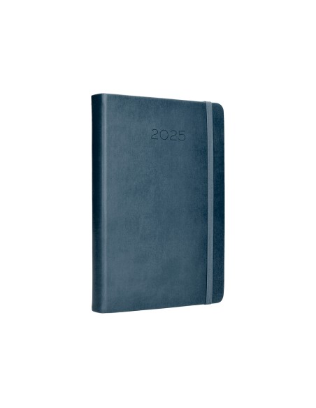 Agenda encuadernada liderpapel mykonos a5 2025 dia pagina color azul papel 70 gr