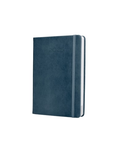 Agenda encuadernada liderpapel mykonos a5 2025 dia pagina color azul papel 70 gr