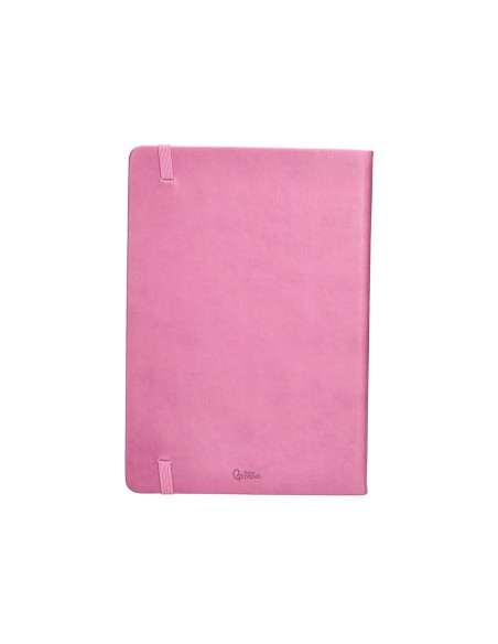 Agenda encuadernada liderpapel mykonos a5 2025 dia pagina color rosa papel 70 gr
