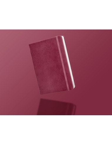 Agenda encuadernada liderpapel mykonos a5 2025 dia pagina color rosa buganvilla papel 70 gr