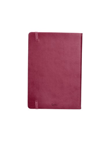 Agenda encuadernada liderpapel mykonos a5 2025 dia pagina color rosa buganvilla papel 70 gr