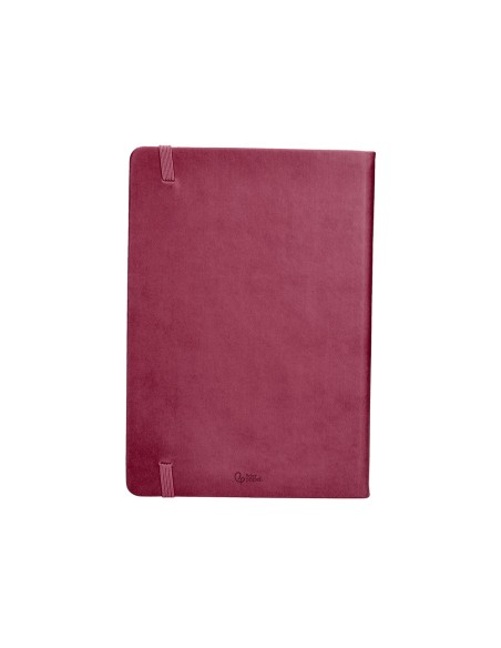 Agenda encuadernada liderpapel mykonos a5 2025 dia pagina color rosa buganvilla papel 70 gr