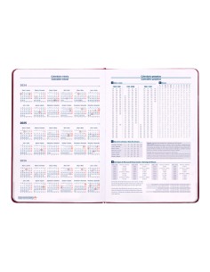 Agenda encuadernada liderpapel mykonos a5 2025 dia pagina color rosa buganvilla papel 70 gr