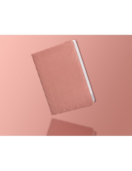 Agenda encuadernada liderpapel lipsi a5 2025 dia pagina color rosa melocoton papel 70 gr