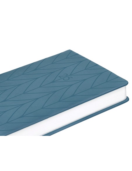 Agenda encuadernada liderpapel lipsi a5 2025 dia pagina color azul papel 70 gr