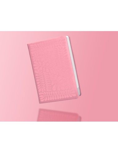 Agenda encuadernada liderpapel icaria a5 2025 dia pagina color rosa papel 70 gr