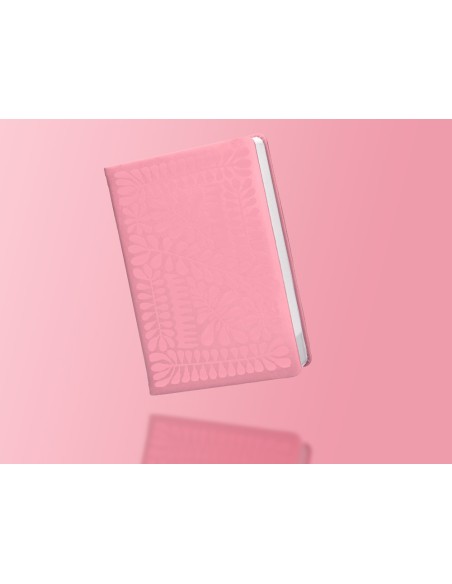 Agenda encuadernada liderpapel icaria a5 2025 dia pagina color rosa papel 70 gr