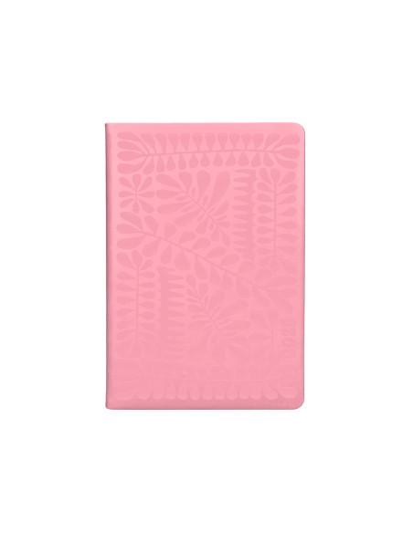 Agenda encuadernada liderpapel icaria a5 2025 dia pagina color rosa papel 70 gr