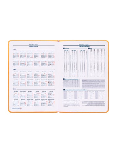 Agenda encuadernada liderpapel icaria a5 2025 dia pagina color amarillo papel 70 gr
