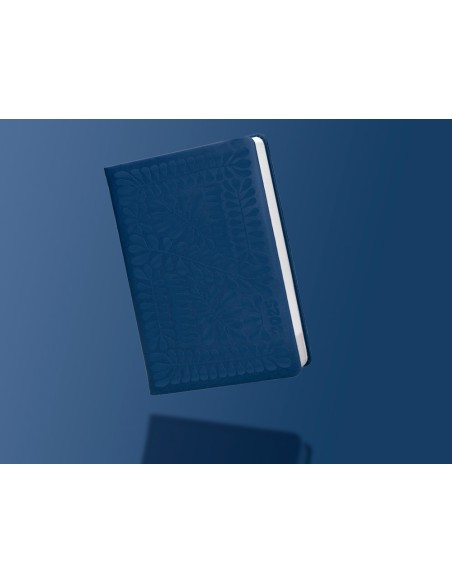 Agenda encuadernada liderpapel icaria a5 2025 dia pagina color azul papel 70 gr
