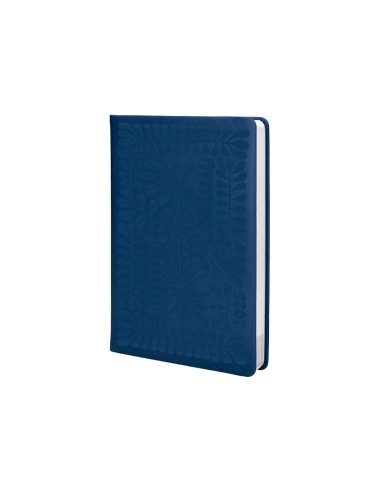 Agenda encuadernada liderpapel icaria a5 2025 dia pagina color azul papel 70 gr