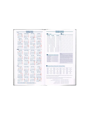 Agenda encuadernada liderpapel creta 80 x 150 2025 dia pagina color negro papel 70 gr