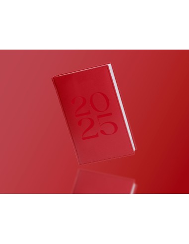 Agenda encuadernada liderpapel creta 80 x 150 2025 semana vista color rosa buganvilla papel 70 gr