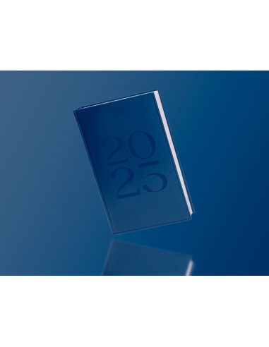 Agenda encuadernada liderpapel creta 80 x 150 2025 semana vista azul papel 70 gr