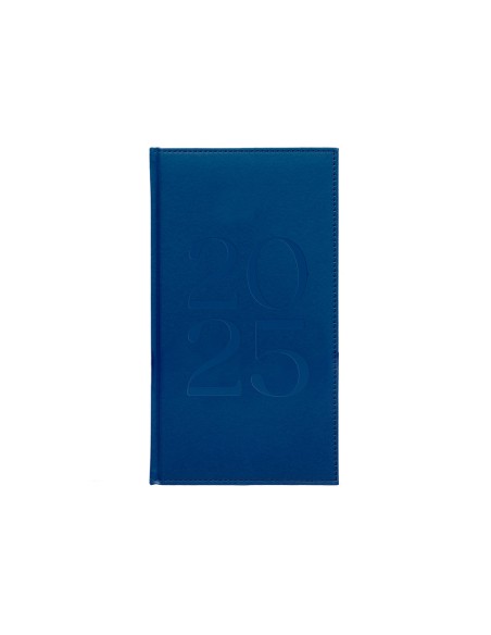 Agenda encuadernada liderpapel creta 80 x 150 2025 semana vista azul papel 70 gr