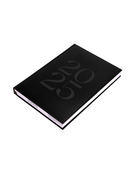 Agenda encuadernada liderpapel creta 170 x 240 2025 semana vista negro papel 70 gr