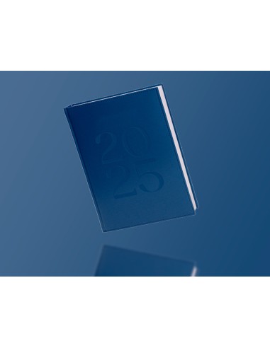 Agenda encuadernada liderpapel creta 170 x 240 2025 semana vista color azul papel 70 gr