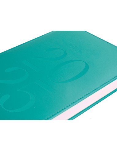 Agenda encuadernada liderpapel creta 170 x 240 2025 semana vista color turquesa papel 70 gr
