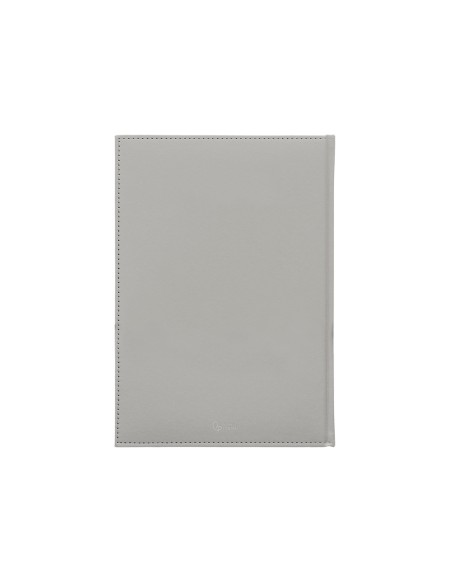 Agenda encuadernada liderpapel creta 170 x 240 2025 dia pagina color gris papel 70 gr