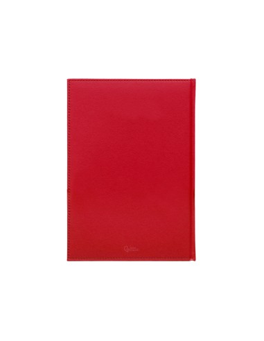 Agenda encuadernada liderpapel creta 170 x 240 2025 dia pagina color rosa buganvilla papel 70 gr