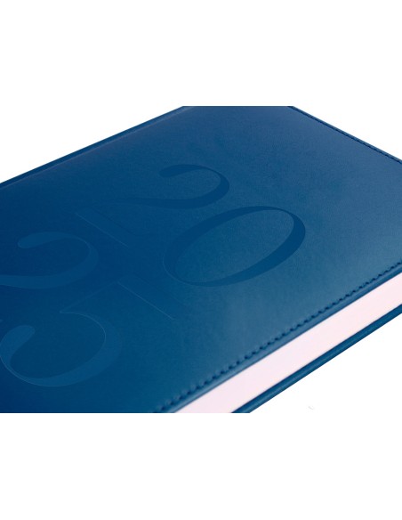 Agenda encuadernada liderpapel creta 170 x 240 2025 dia pagina azul papel 70 gr