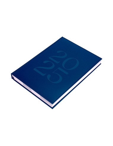 Agenda encuadernada liderpapel creta 170 x 240 2025 dia pagina azul papel 70 gr