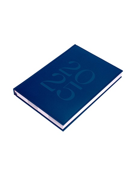 Agenda encuadernada liderpapel creta 170 x 240 2025 dia pagina azul papel 70 gr