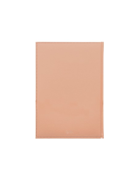 Agenda encuadernada liderpapel creta 170 x 240 2025 dia pagina color rosa nude papel 70 gr
