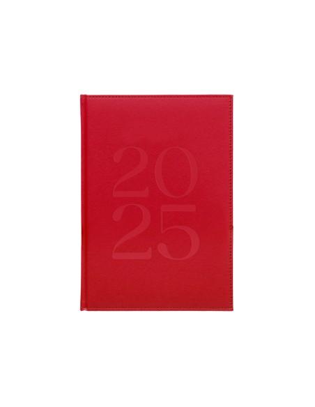 Agenda encuadernada liderpapel creta a5 2025 semana vista color rosa buganvilla papel 70 gr