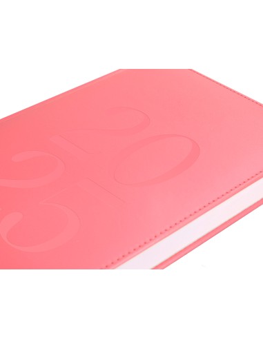 Agenda encuadernada liderpapel creta a5 2025 semana vista color rosa papel 70 gr