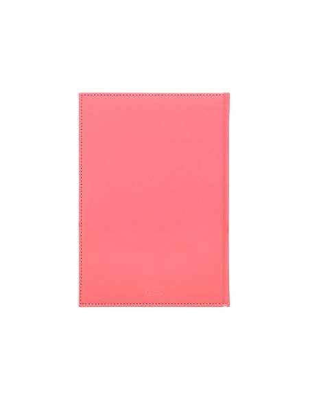 Agenda encuadernada liderpapel creta a5 2025 semana vista color rosa papel 70 gr