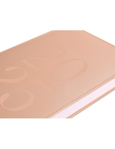 Agenda encuadernada liderpapel creta a5 2025 semana vista color rosa nude papel 70 gr