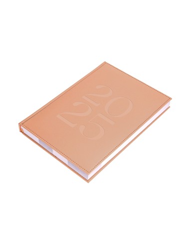 Agenda encuadernada liderpapel creta a5 2025 semana vista color rosa nude papel 70 gr