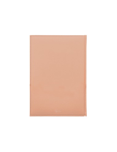 Agenda encuadernada liderpapel creta a5 2025 semana vista color rosa nude papel 70 gr
