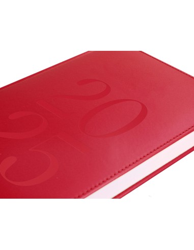 Agenda encuadernada liderpapel creta a5 2025 dia pagina color rosa buganvilla papel 70 gr